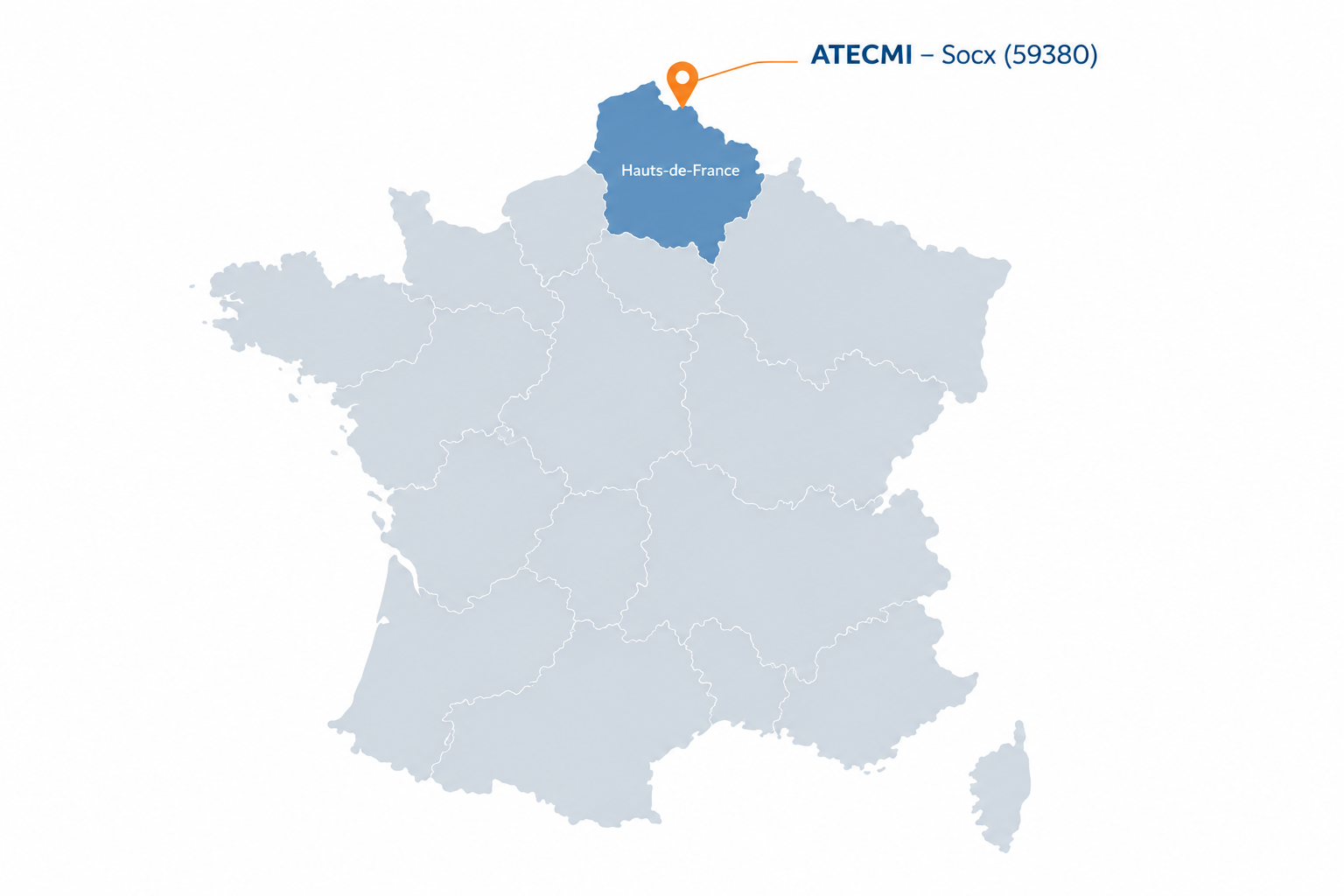 Site industriel ATECMI à Socx dans les Hauts-de-France